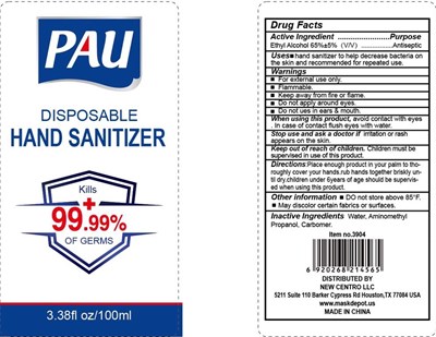 Image Description (Pau Disposable Hand Sanitizer 4 Sizes)
